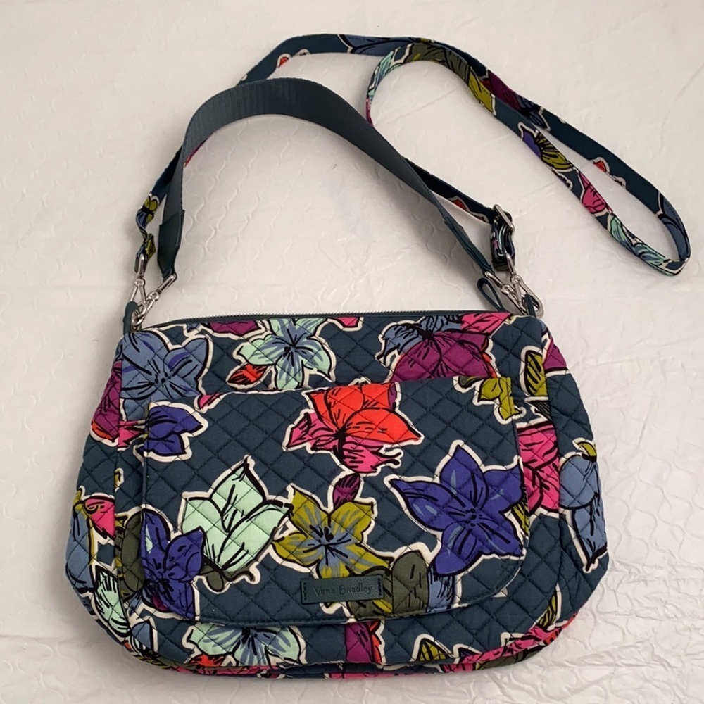 Vera Bradley Carson multicolor shoulder bag with crossbody strap